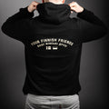 YFF-stödhoodie, svart