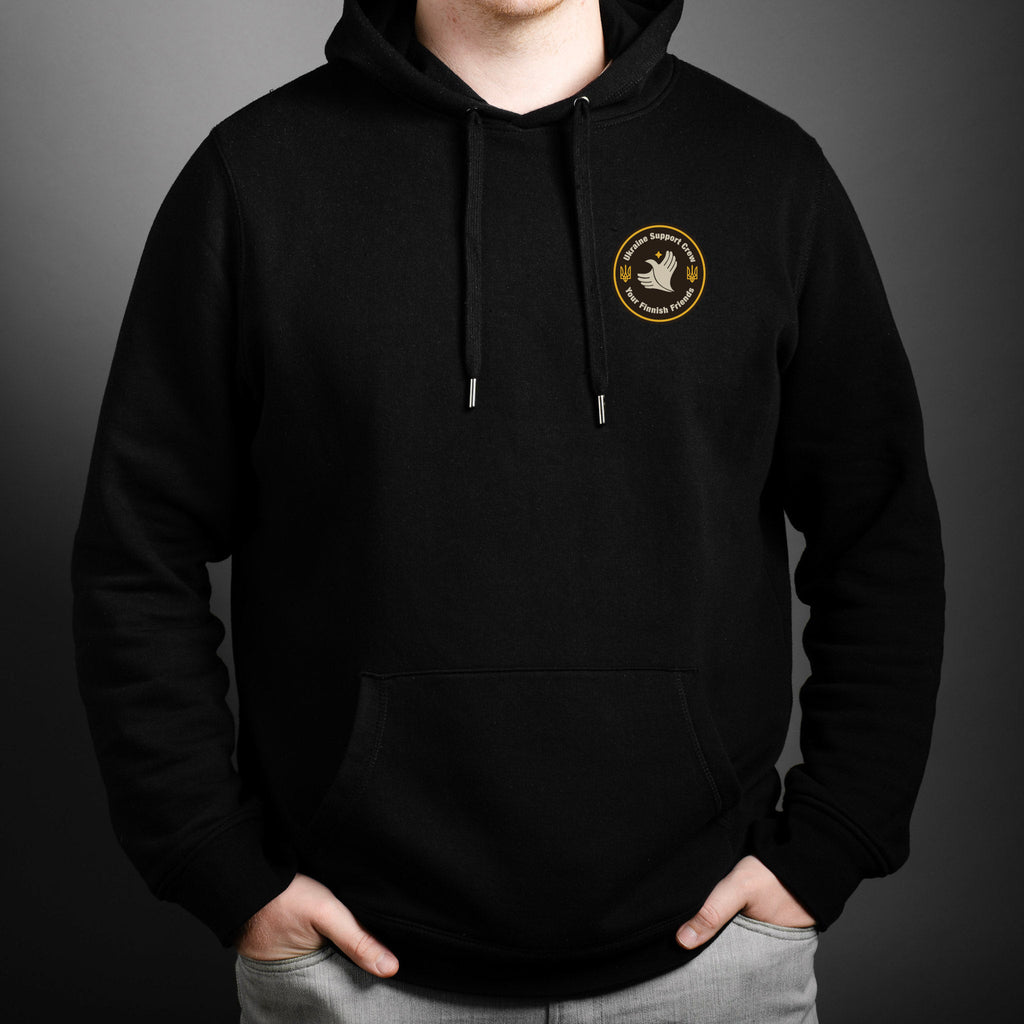 YFF-stödhoodie, svart