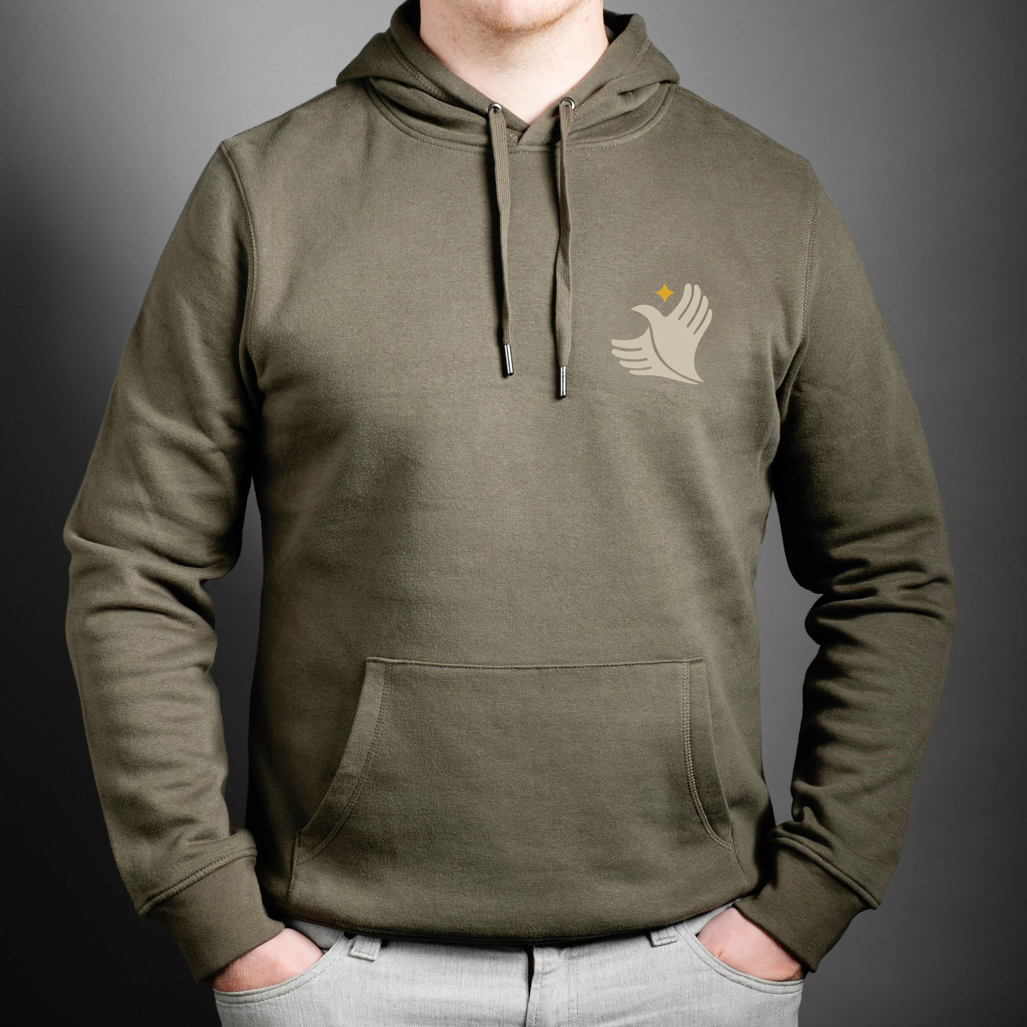 YFF-stödhoodie, grön
