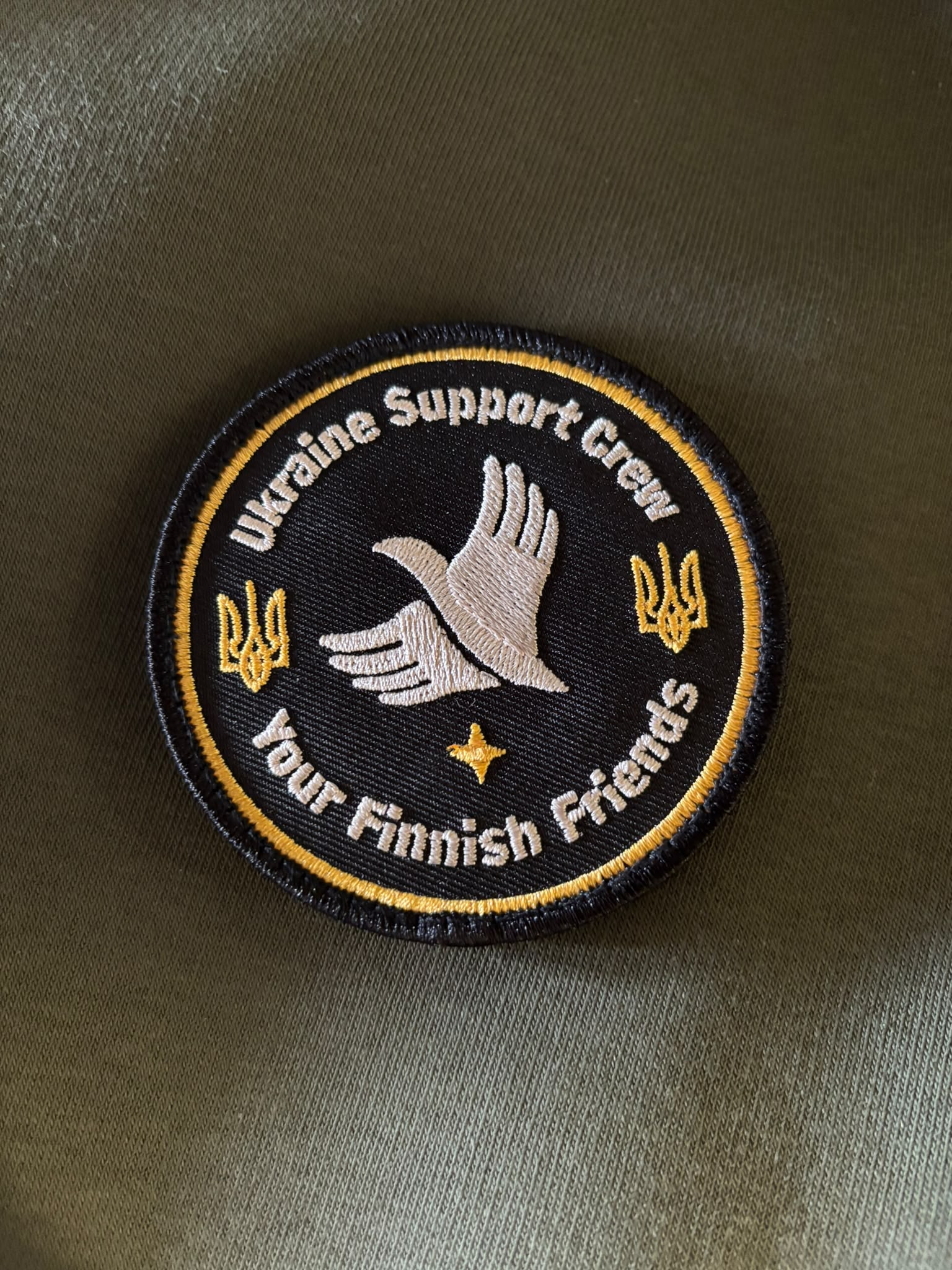 Патч YFF Ukraine Support Crew на липучці